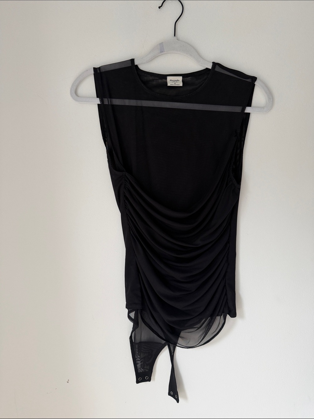 Abercrombie & Fitch Black Sheer Bodysuit